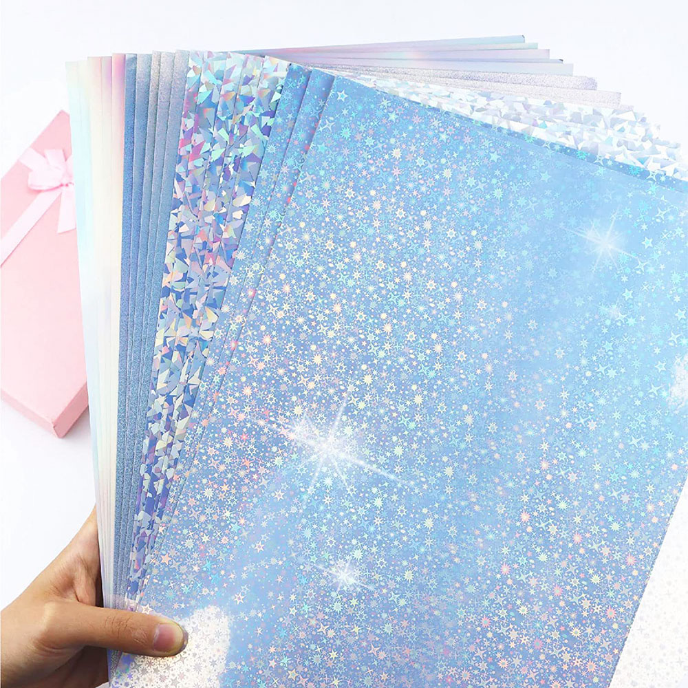 Glitter Vinyl Roll - Glitter Self Adhesive Stickers Holographic Transparent