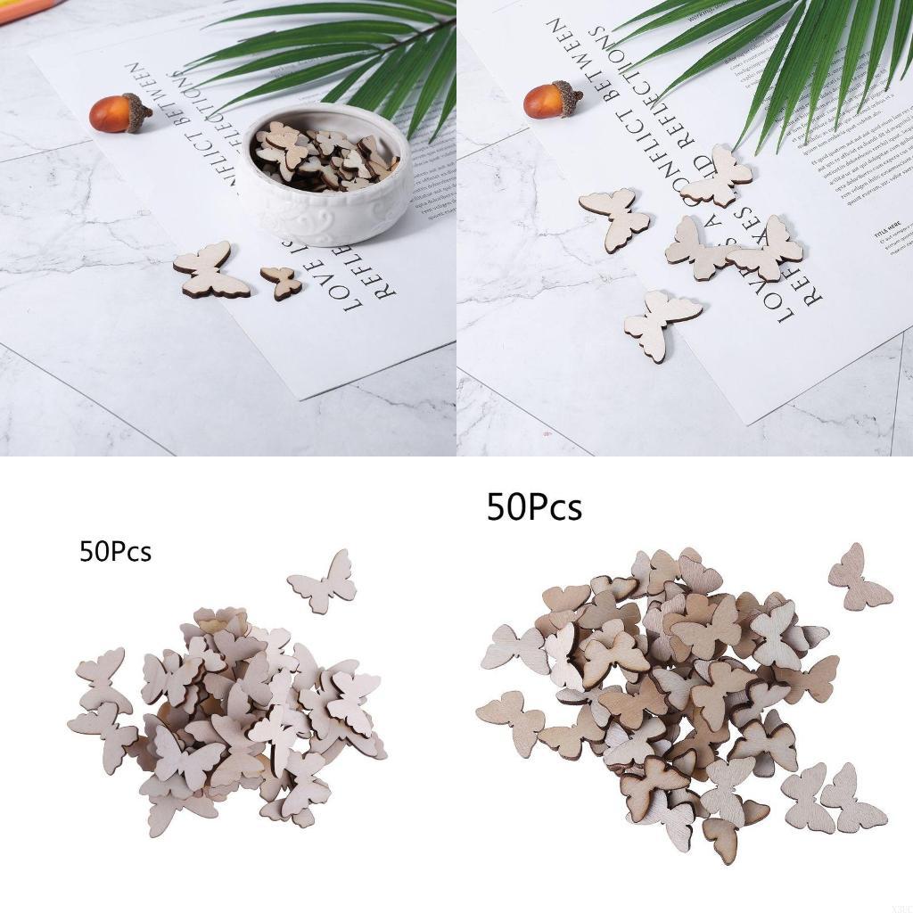 Christmas Craft Embellishment - 50 chiếc cho hình con bướm