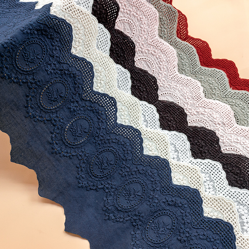 Lace Ribbon Trim - 2 Thước Nhiều Màu Sắc Cotton