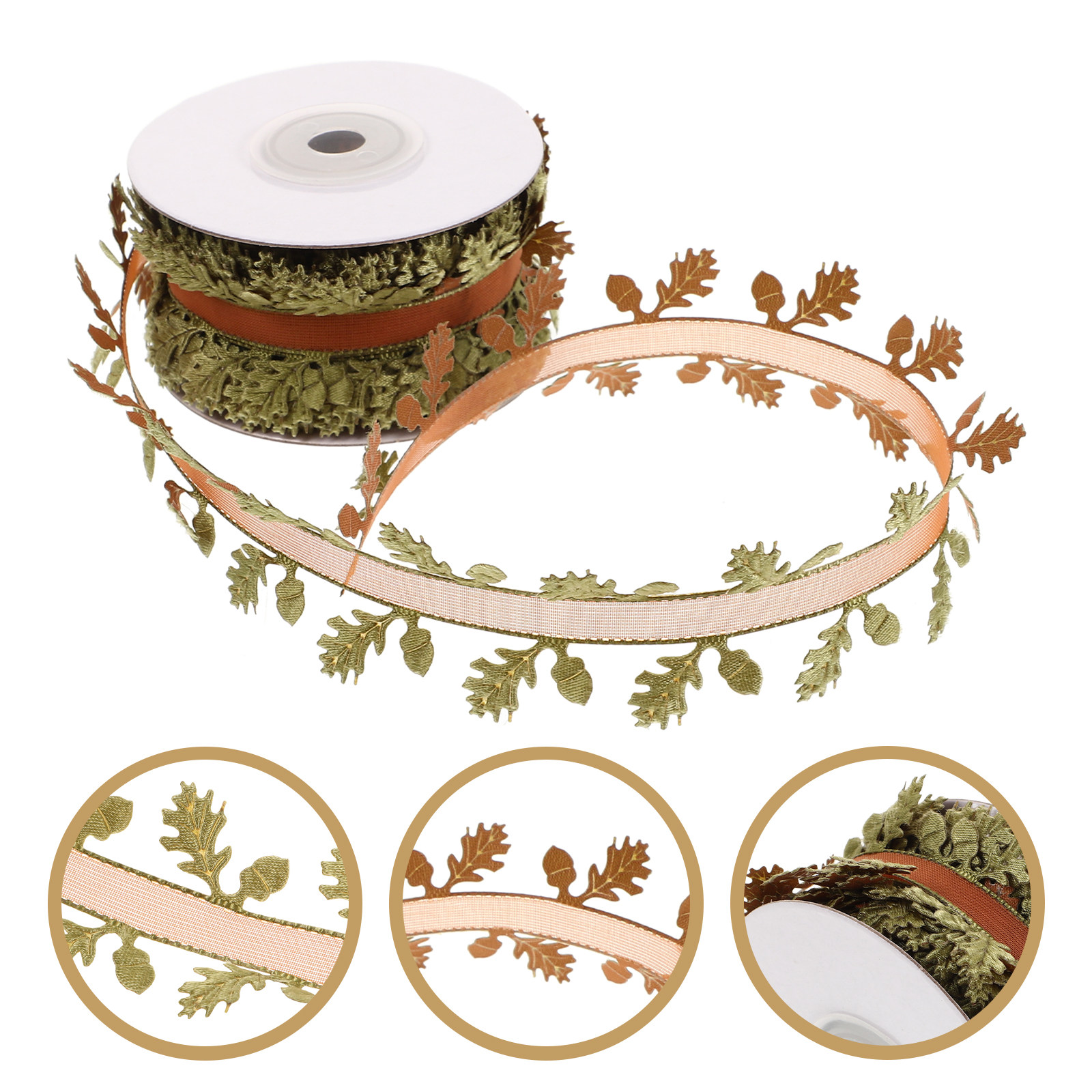 Christmas Craft Embellishment - 1 Roll Christmas Leaf Shape Craft
