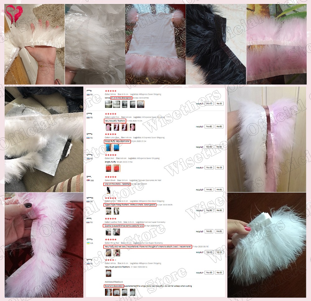 1 Mét Lạ Mắt Nỉ Mềm Nhuộm Nhiề - đánh giá và giá Feather Trim Marabou