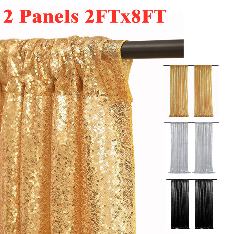 Gold/Silvery Sequin Backdrop C - đánh giá và giá Sequin Fabric Panel