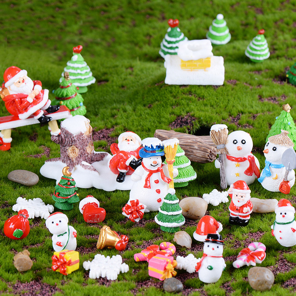 23Pcs Elegant Christmas Resin  - đánh giá và giá Christmas Craft Embellishment