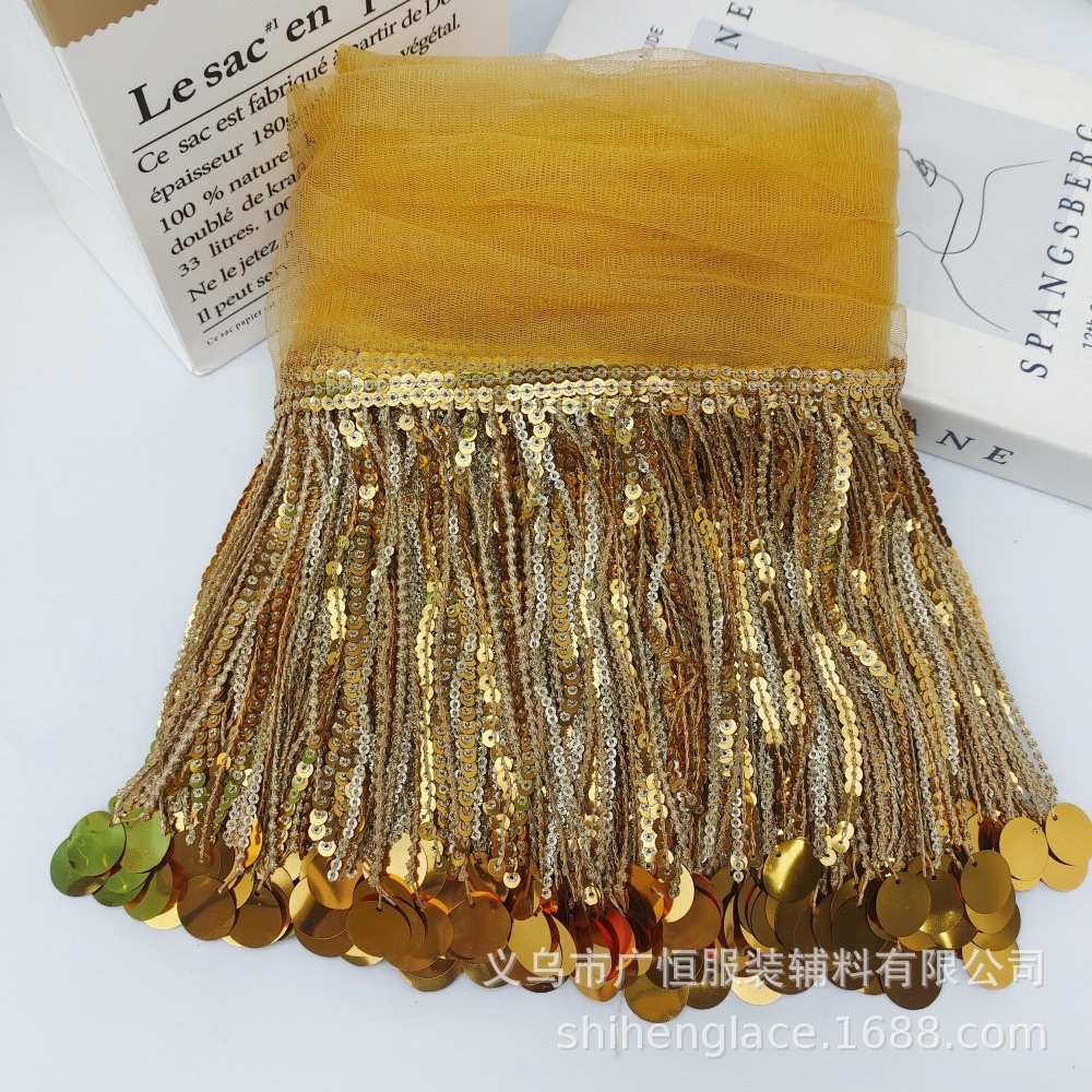 10Yards Sequins Tassel Lace Tr - đánh giá và giá Fringe Ribbon Sewing