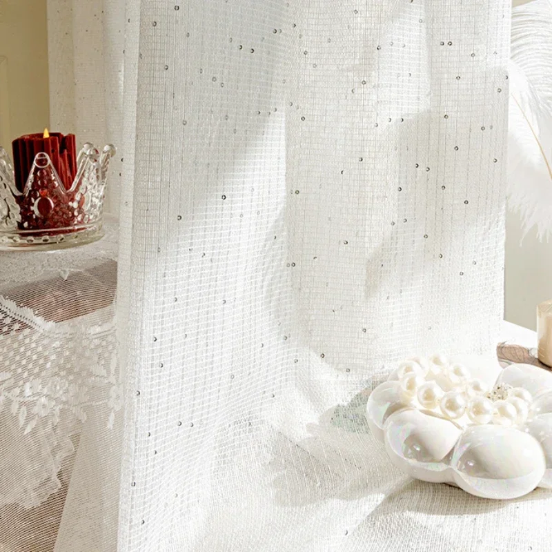 French Sheer Curtains for Livi - đánh giá và giá Sequin Fabric Panel