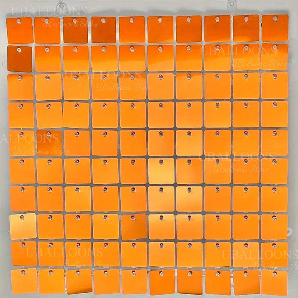Bright Orange Shimmer Wall Bac - đánh giá và giá Sequin Fabric Panel