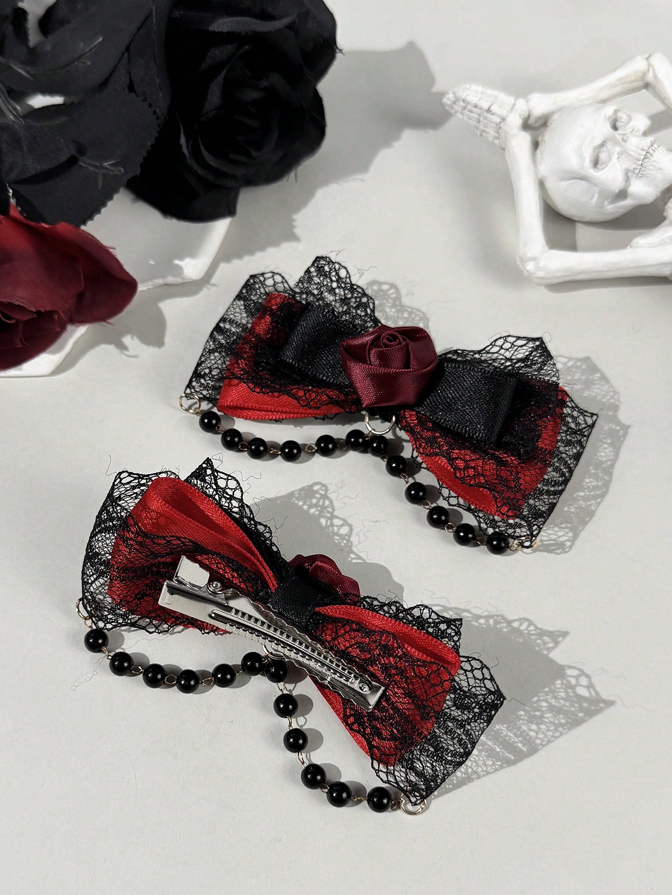 2-piece Gothic style lace ribb - đánh giá và giá Lace Ribbon Trim