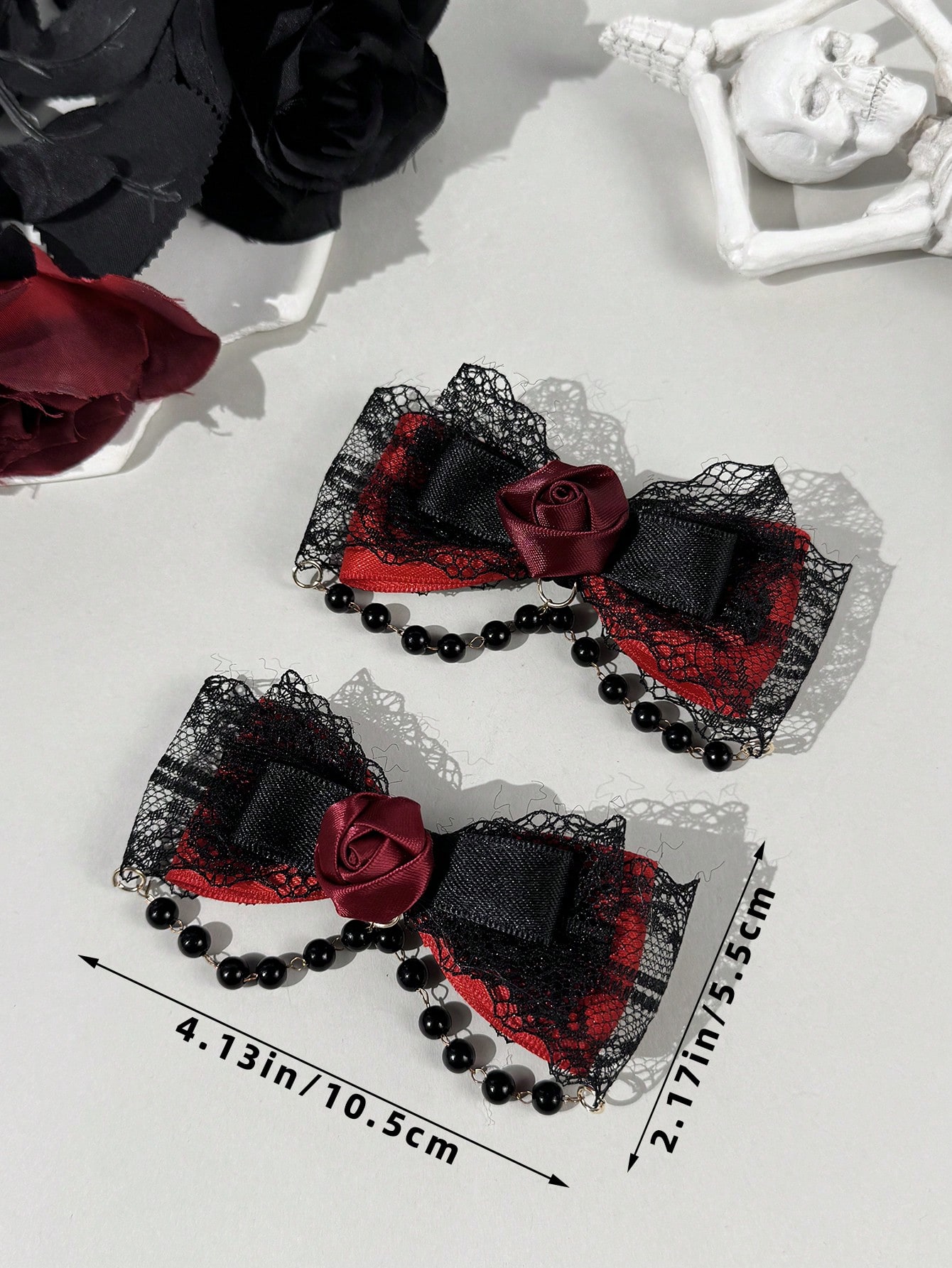 2-piece Gothic style lace ribb - đánh giá và giá Lace Ribbon Trim