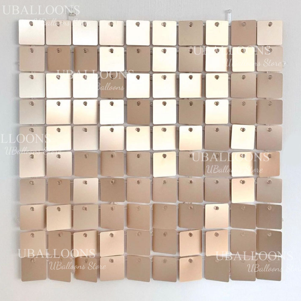 Matte Beige Gold Shimmer Sequi - đánh giá và giá Sequin Fabric Panel