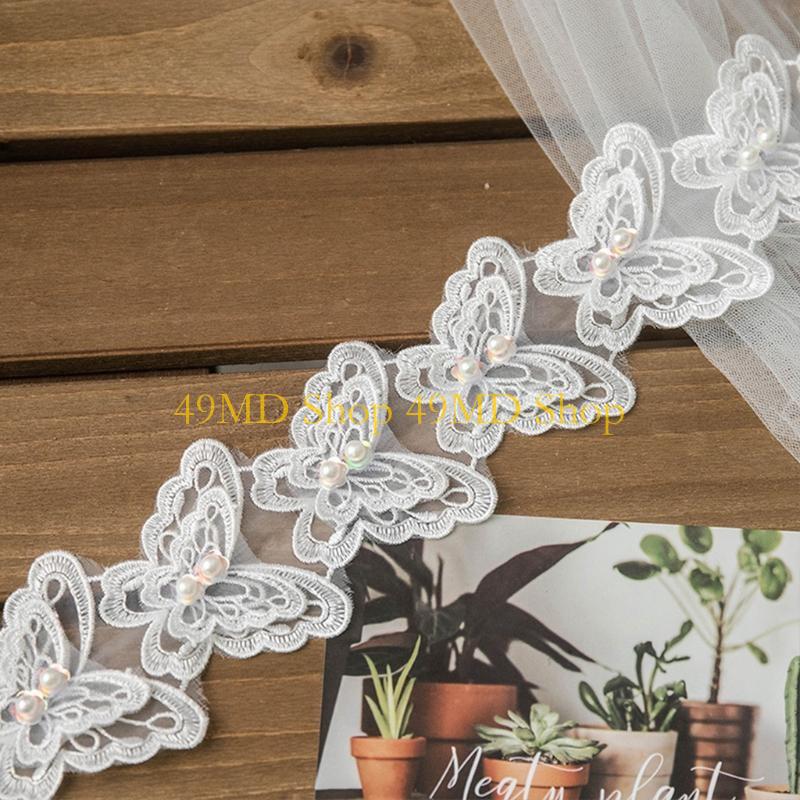 49MD 1 Sân Nơ Cho Thêu Bướm Vi - đánh giá và giá Lace Ribbon Trim