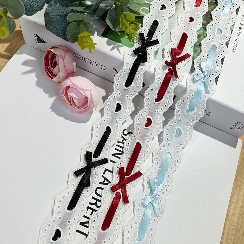 1yard Bow Pleated Lace Lolita  - đánh giá và giá Lace Ribbon Trim