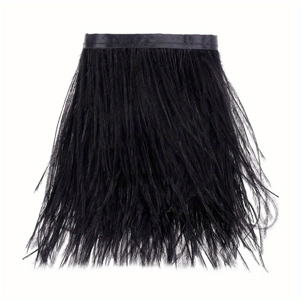 1M 8-10cm Black Ostrich Feathe - đánh giá và giá Feather Trim Marabou