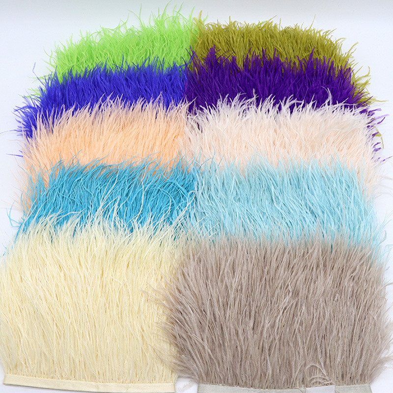 1M 8-10cm Black Ostrich Feathe - đánh giá và giá Feather Trim Marabou