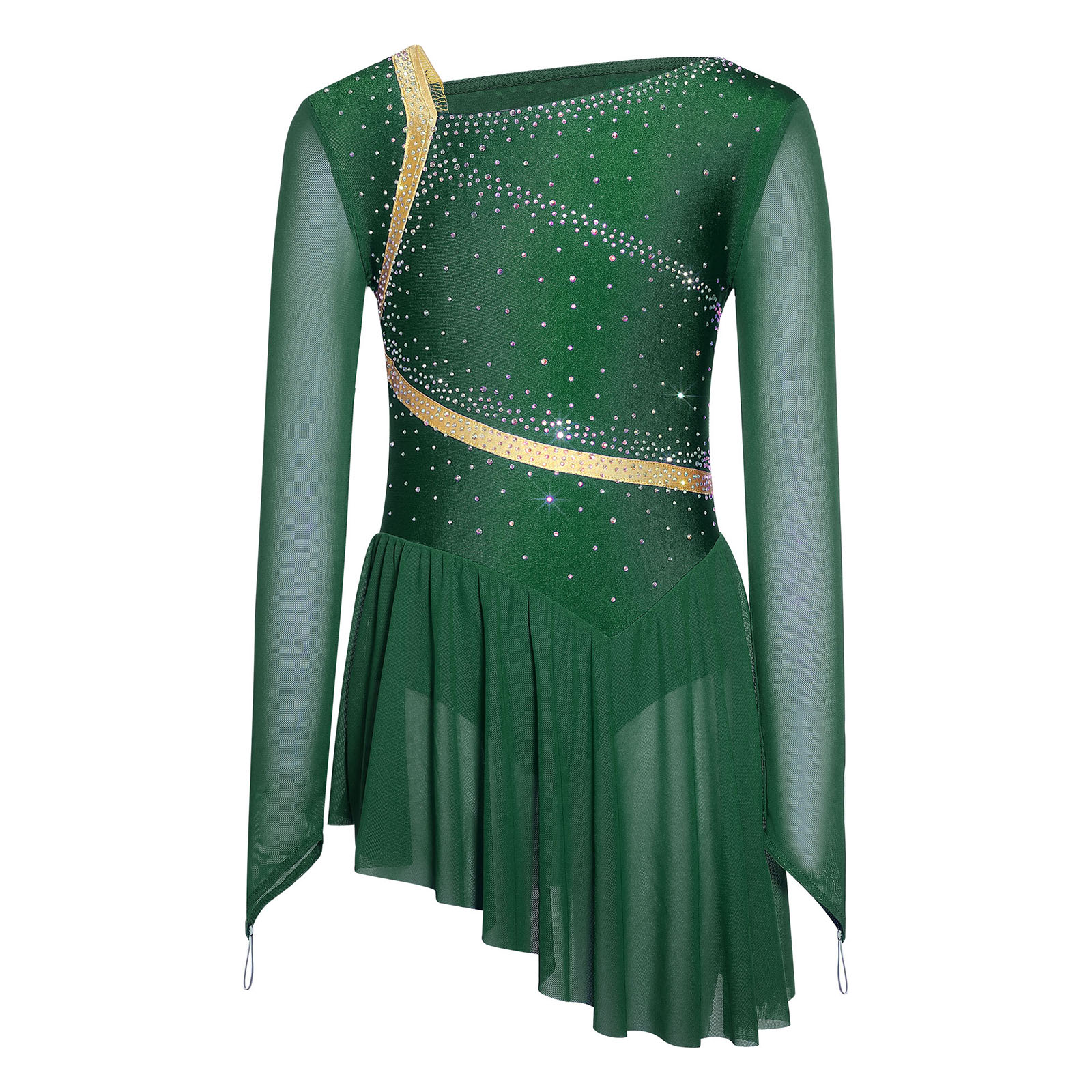 Kids Girls Figure Skating Lyri - đánh giá và giá Rhinestone Banding Trim