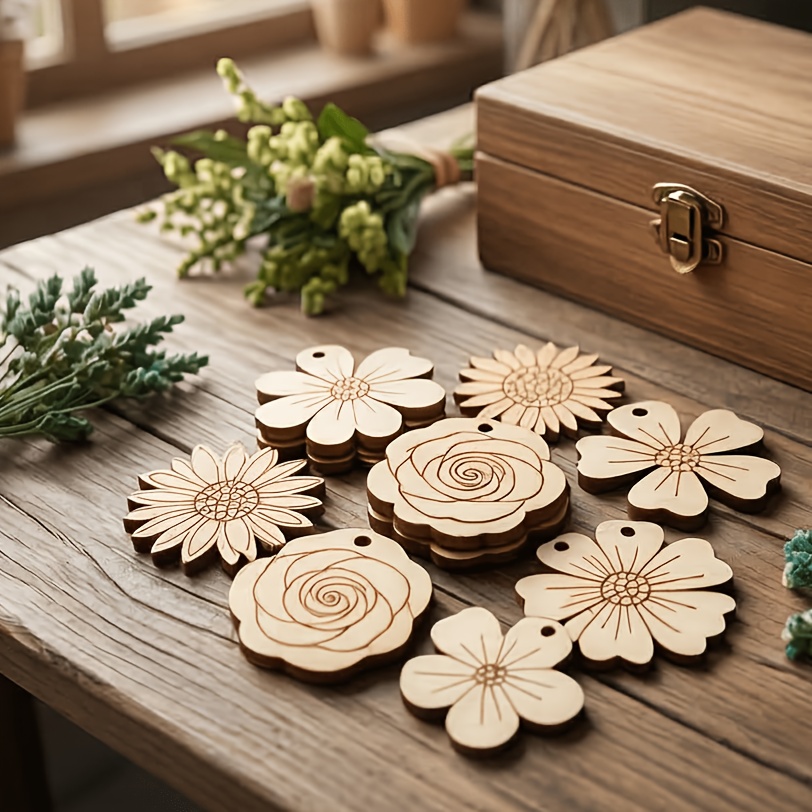 50Pcs/set 35mm Mixed Flower Wo - đánh giá và giá Easter Craft Embellishment Set