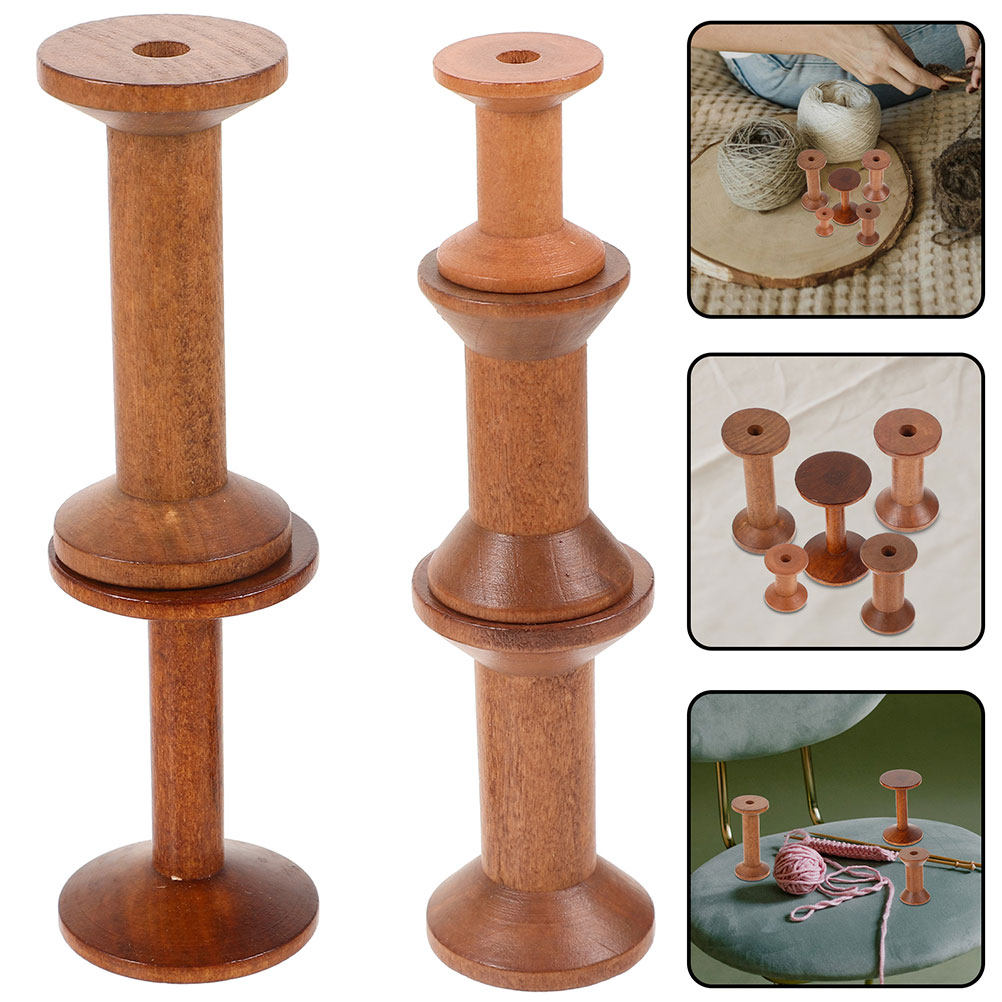7Pcs Wooden Thread Spools Vint - đánh giá và giá Embroidery Craft