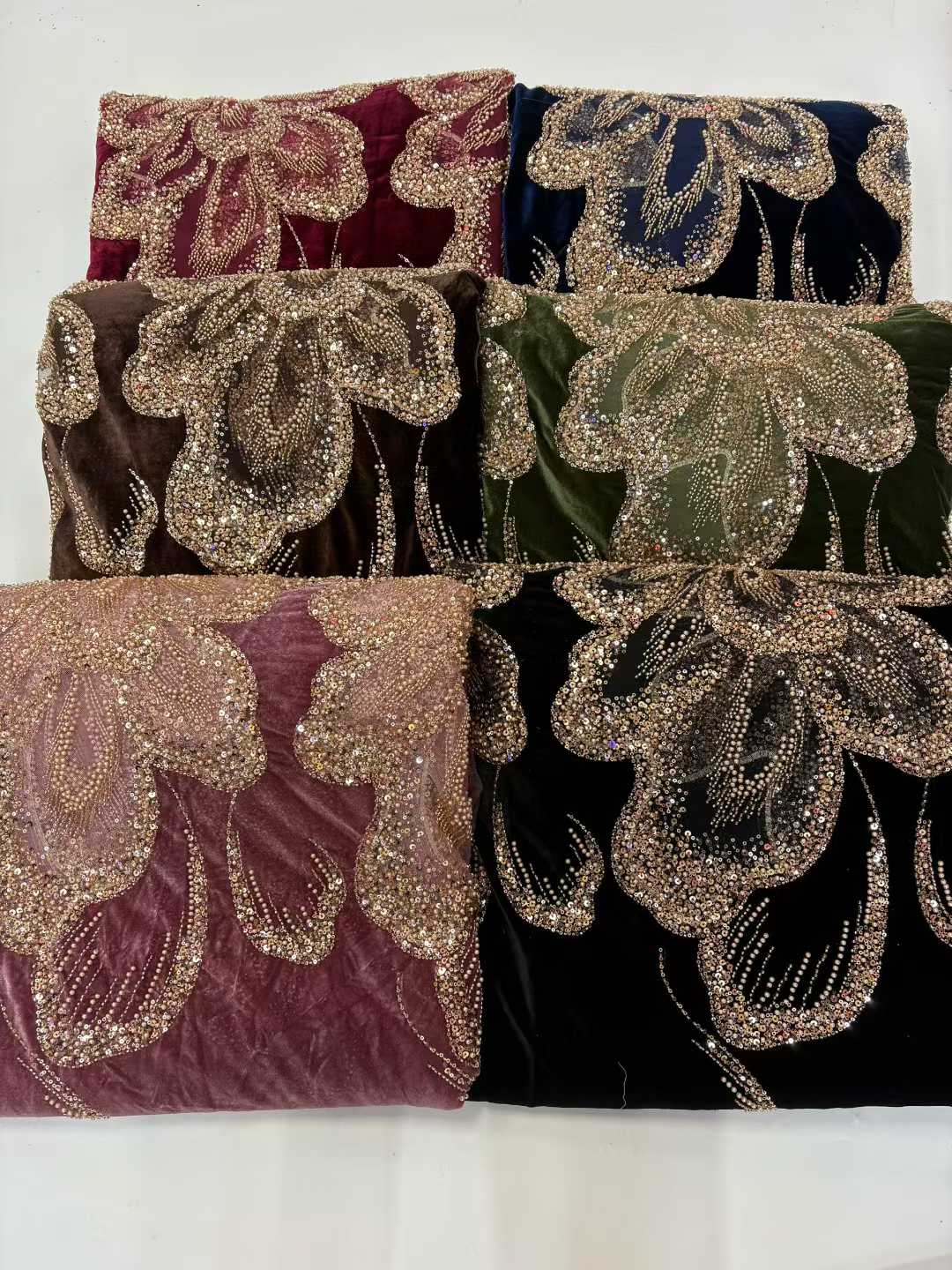African Velvet Beaded Heavy La - đánh giá và giá Guipure Lace Panel