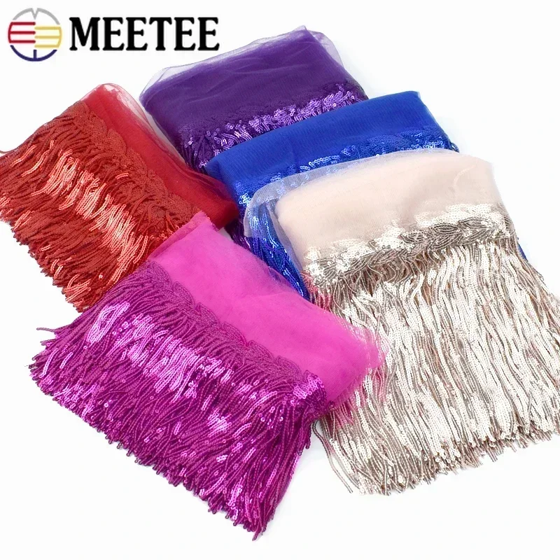 2/5/10Yards Sequin Embroidery  - đánh giá và giá Fringe Ribbon Sewing