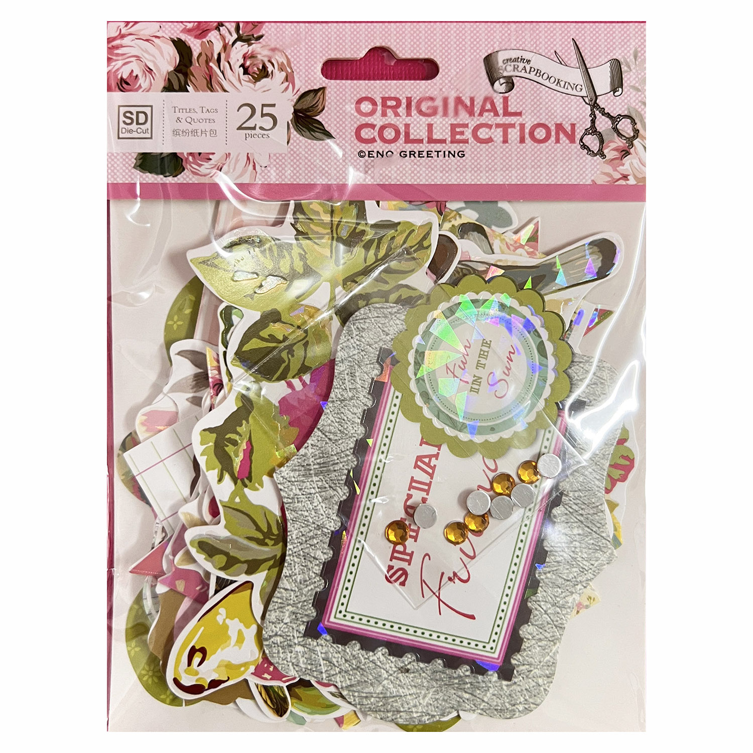 Garden Cardstock Embellishment - đánh giá và giá Christmas Craft Embellishment