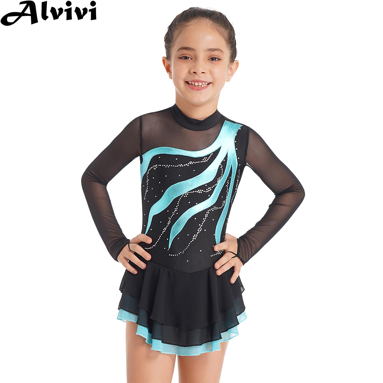 Bé Gái Hình Trượt Băng Quần Áo - đánh giá và giá Rhinestone Banding Trim