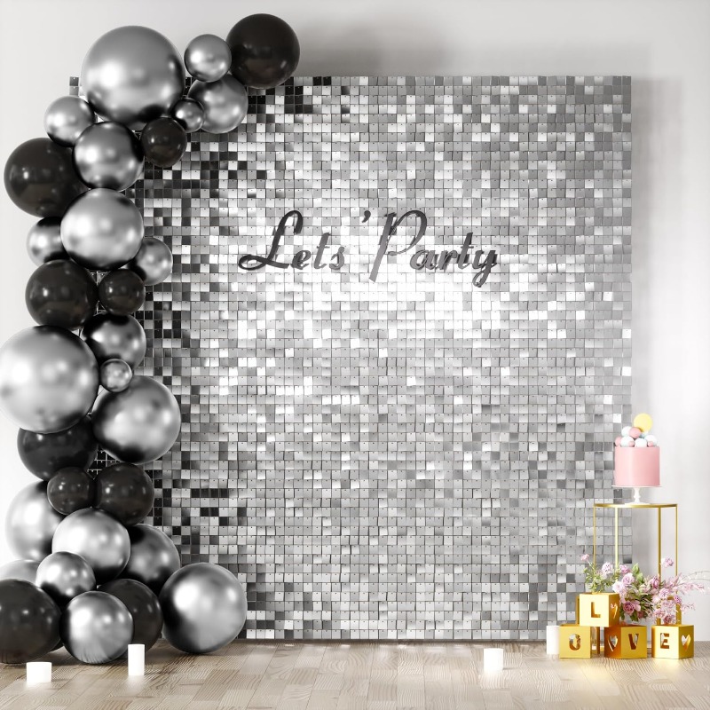 12/16/18/24PCS Shimmer Wall Ba - đánh giá và giá Sequin Fabric Panel