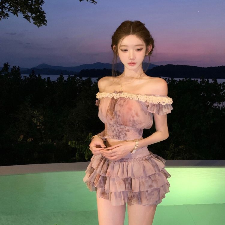 French Sweet Coquette Off Shou - đánh giá và giá Elastic Lace Trim