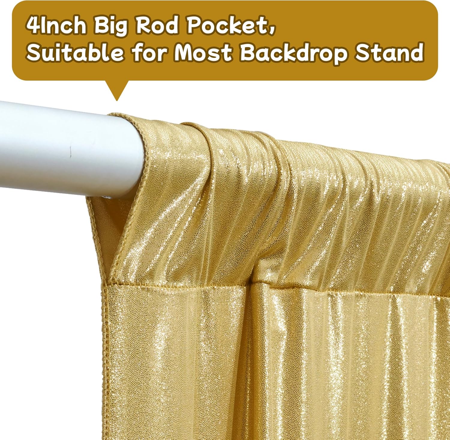2.3x7FT Wrinkle Free Glitter 1 - đánh giá và giá Sequin Fabric Panel