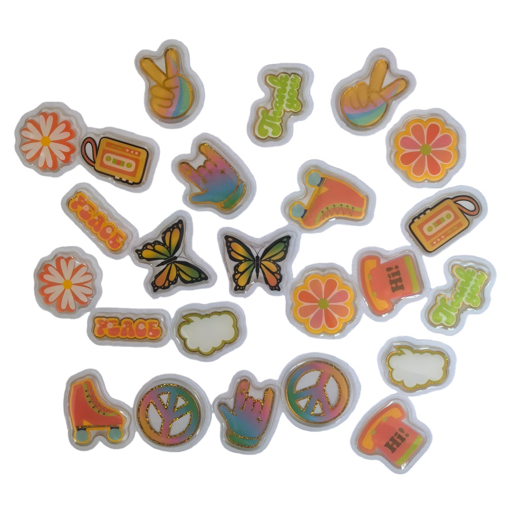 45 Pcs Adorable Epoxy Stickers - đánh giá và giá Craft Embellishment World