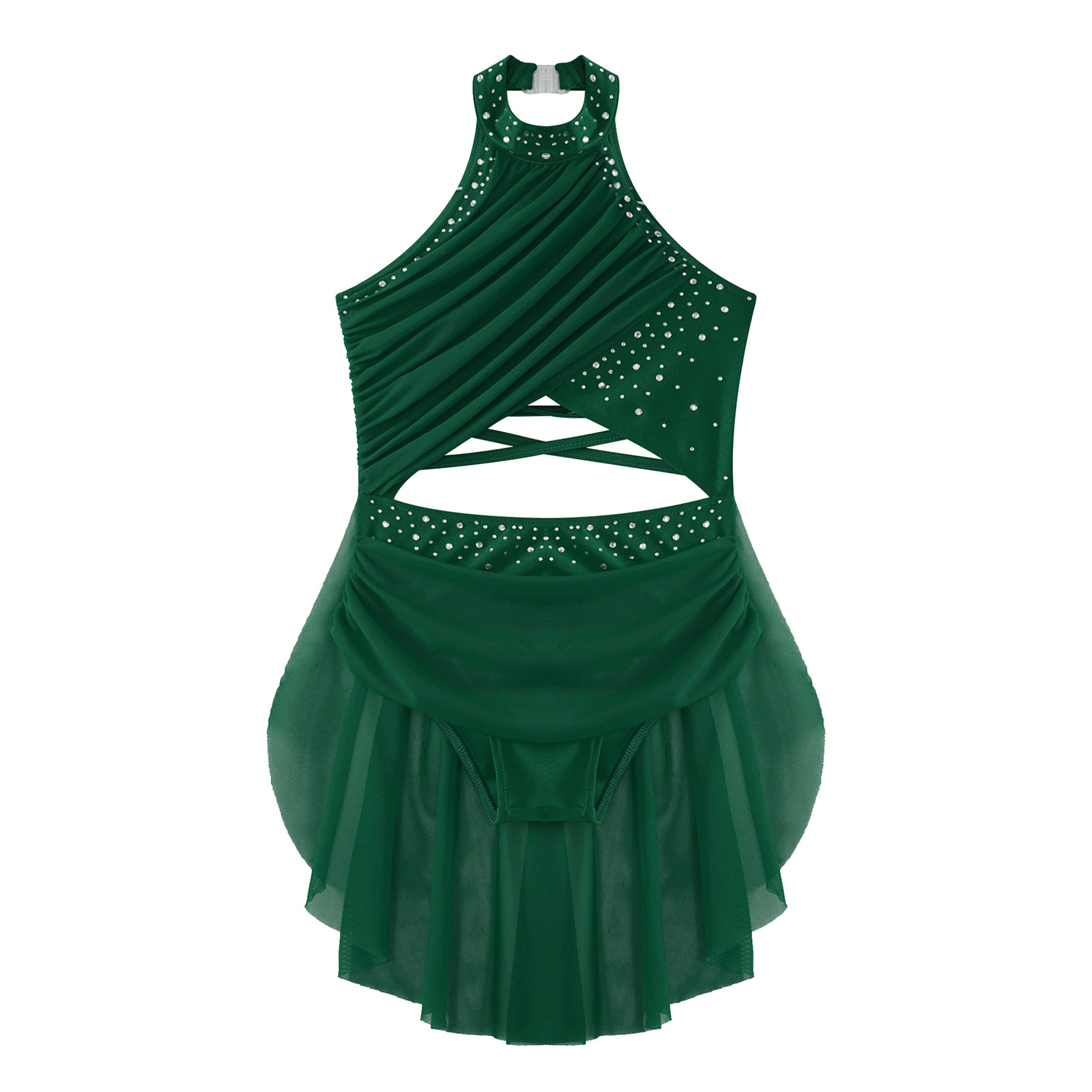 Girls Lyrical Dance Dress Rhin - đánh giá và giá Rhinestone Banding Trim