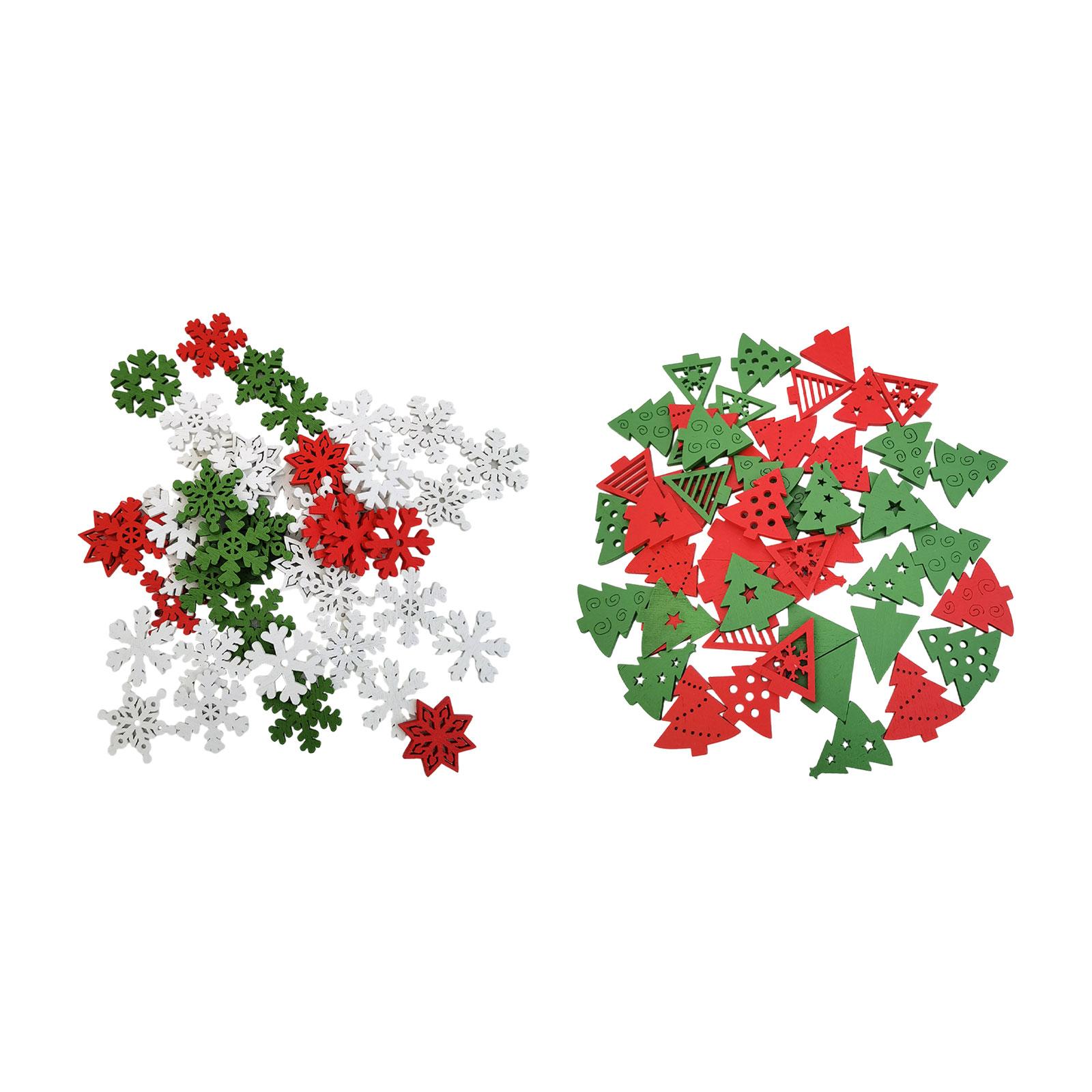 50 Pieces Wooden Christmas Emb - đánh giá và giá Christmas Craft Embellishment