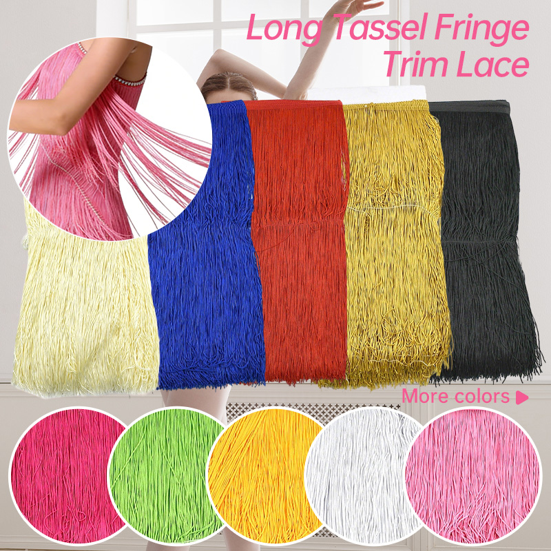 2/5Meters 50cm Long Fringes Ta - đánh giá và giá Fringe Ribbon Sewing