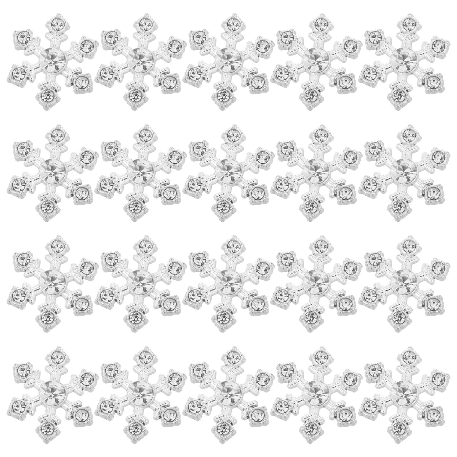 20Pcs Alloy Embellished Snowfl - đánh giá và giá Christmas Craft Embellishment