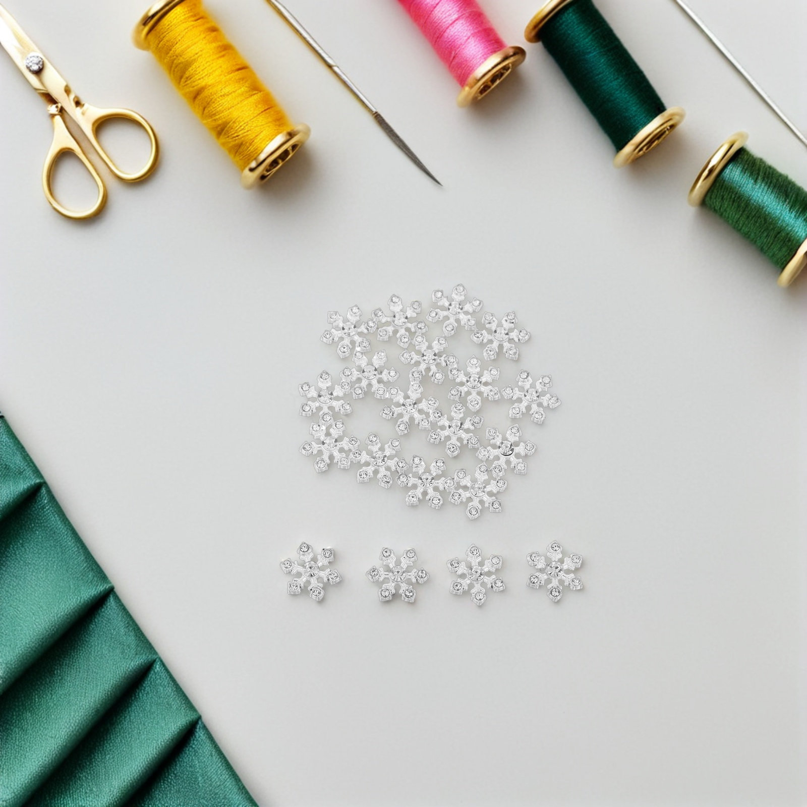 20Pcs Alloy Embellished Snowfl - đánh giá và giá Christmas Craft Embellishment