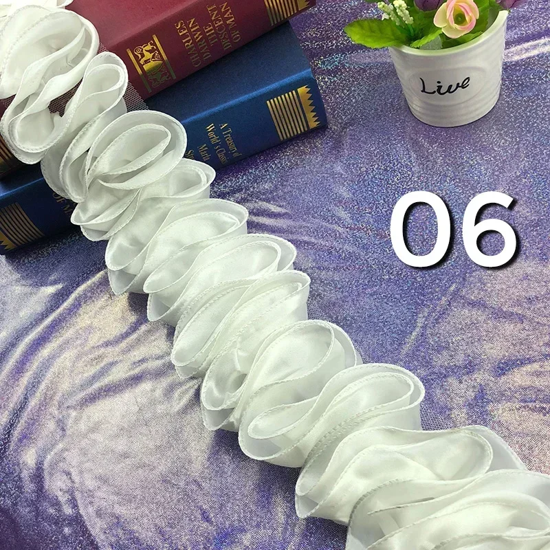 5Yards Pleated Ruffled Trim Sh - đánh giá và giá Fringe Ribbon Sewing